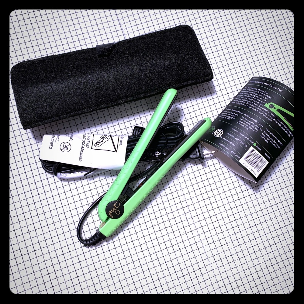 PYT brand Mini Travel Ceramic Hair Straightener.